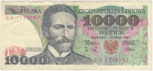 10,000 złotych (1 Dec 1988)
