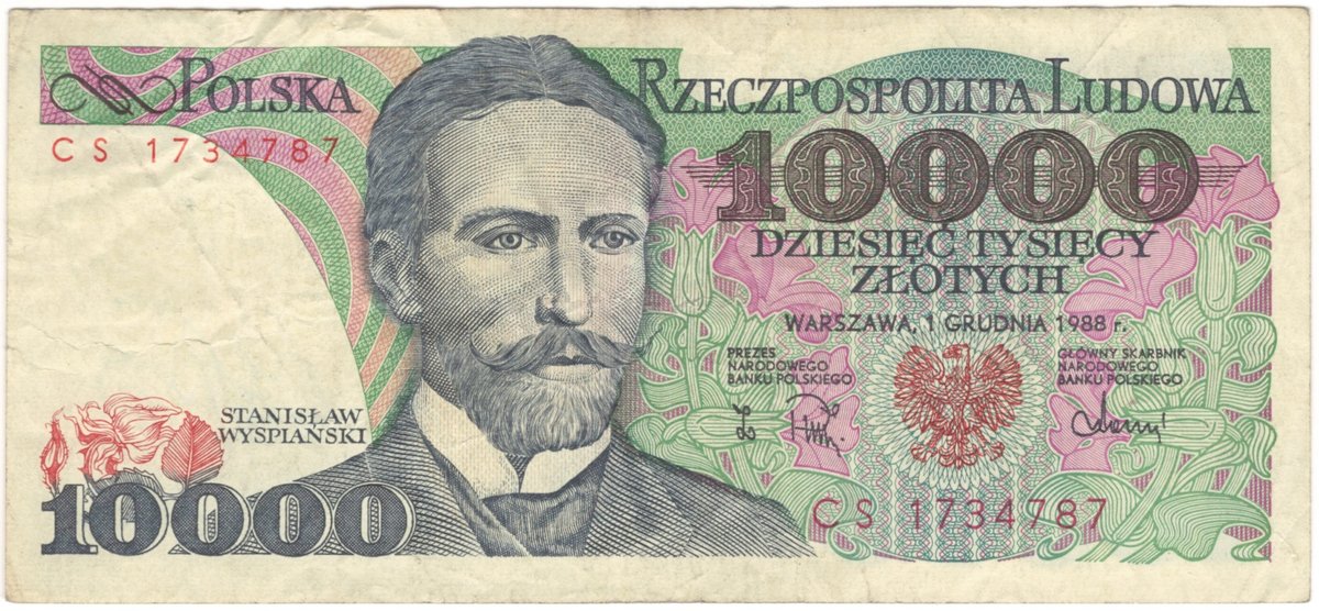 10,000 złotych (1 Dec 1988)